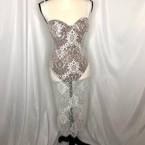 Worn once jlux lable white lace dress
